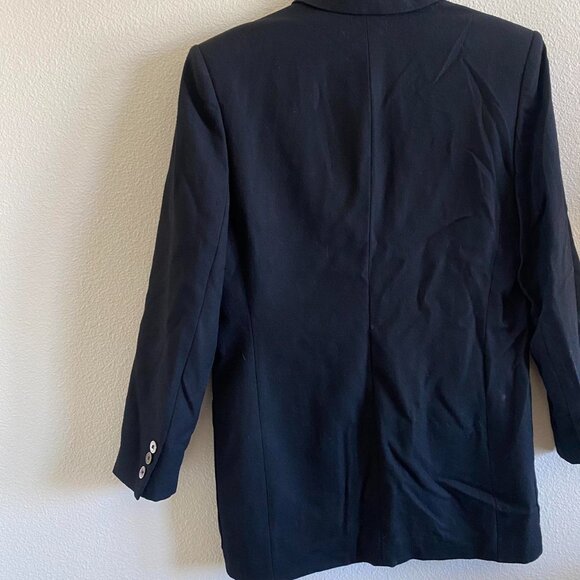 VINTAGE CLASSIQUES BLACK BLAZER MENS WOOL SIZE XS - Picture 6 of 8